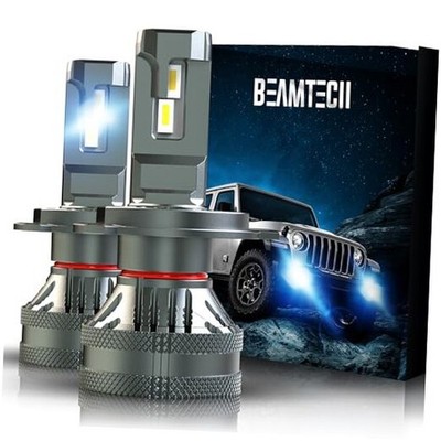  H4 Bulbs, G-XP Chips Canbus Ready 600% Brighter 6500K White Light, H4/9003