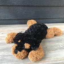  Large Fiesta ROTTWEILER Laying Floppy Dog 22" Plush Black Brown Stuffed Animal