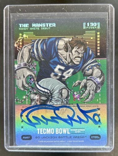 2026 Battle Arena Tecmo Bowl The Manster Debut Inspired Ink Battlefoil Auto RWA7
