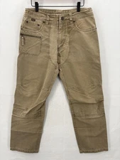 Kuhl Pants Mens 32x32 Tan Canvas Outdoor Hiking Workwear Utility Straight Leg