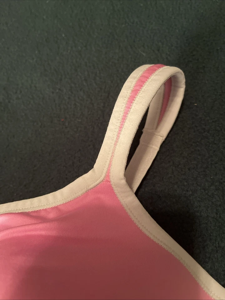 NATORI 34D 瑜伽运动钢圈文胸-粉色带灰色装饰-72 美元零售-全新无标签 — 第 3/4 张图片