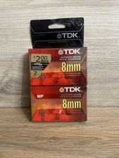 TDK 120 Min Superior Grade Camcorder Video Blank 8 mm Tape New