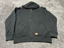 O'Neill Men's Black Super Fleece Jacket Hoodie Size Large Full Zipper