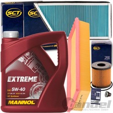 FILTERSET SATZ+MANNOL 5W40 ÖL 1.1+1.4 passend für PEUGEOT 206 206+ 60-75 PS