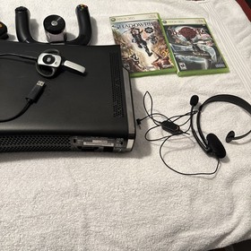 Microsoft Xbox 360 Black Elite-Slightly Used-Great Condition-Many Accessories.