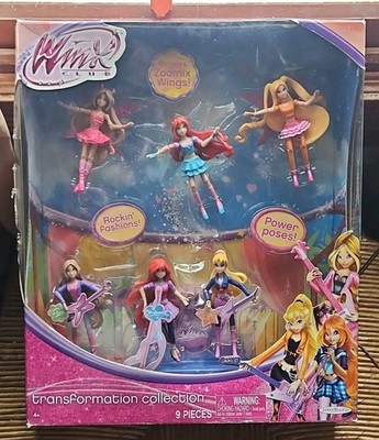 Winx Club Transformation Collection  6 FIGURES Zoomix Wings SEALED Jakks Pacific