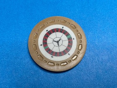 $    -ROULETTE WHEEL--   CASINO CHIP    -Z-4472