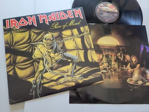 IRON MAIDEN - Piece of Mind 1983 HEAVY METAL + inner sleeve (LP) EX/EX