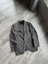 Hackett London Grey Striped wool Blazer Jacket Size: 52R