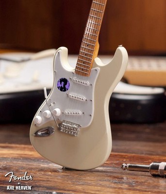 Jimi Hendrix Woodstock Fender  Strat  Cream Reverse Headstock Mini Guitar Replic