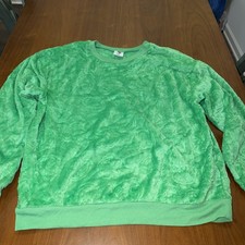 Dr. Seuss The Grinch Women's Size xxl Sweatshirt Long Sleeve Plush Pullover New