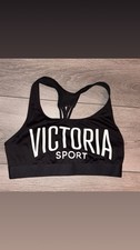 Victorias Secret Victoria Sport Size Medium-large Sports Bra Black  White EUC