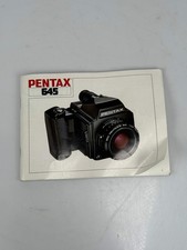 Pentax 645 Camera Instruction Manual