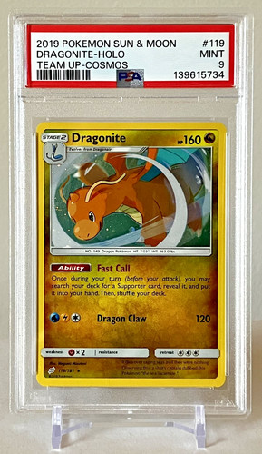 Dragonite graded PSA 9 for sale on eBay