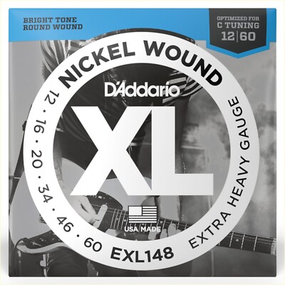 Daddario EXL148 | 012-060 | Drop-C-Tuning | Extra Heavy | E-Gitarrensaiten | NEU