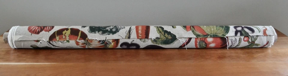 Tela de lino con patrón de frutas por diseño Legacy/Kelly O'Neal - 15 yardas Foto 2 de 4