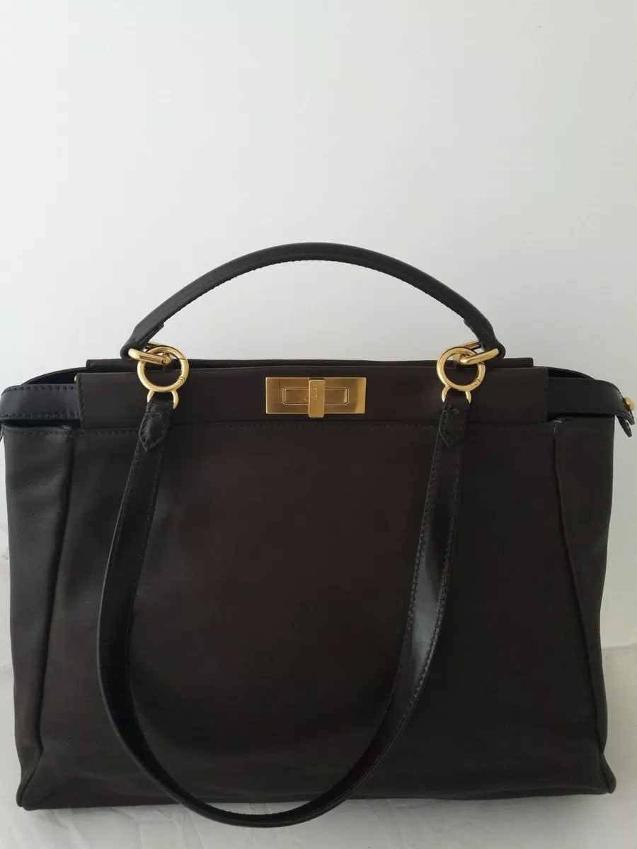 Fendi peekaboo cheap brown