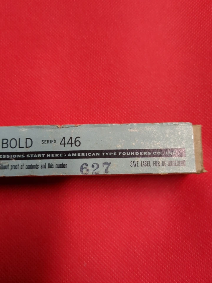 New Letterpress Lead Type 24 Pt. Goudy Bold - ATF  Series #446   Vintage - Image 3 of 4