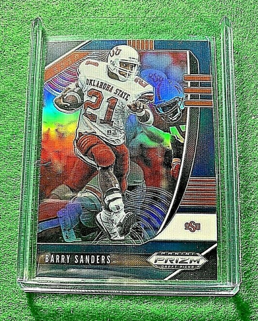 BARRY SANDERS PRIZM BLUE CARD JERSEY 21 LIONS 2020 Prizm DP SP BLUE