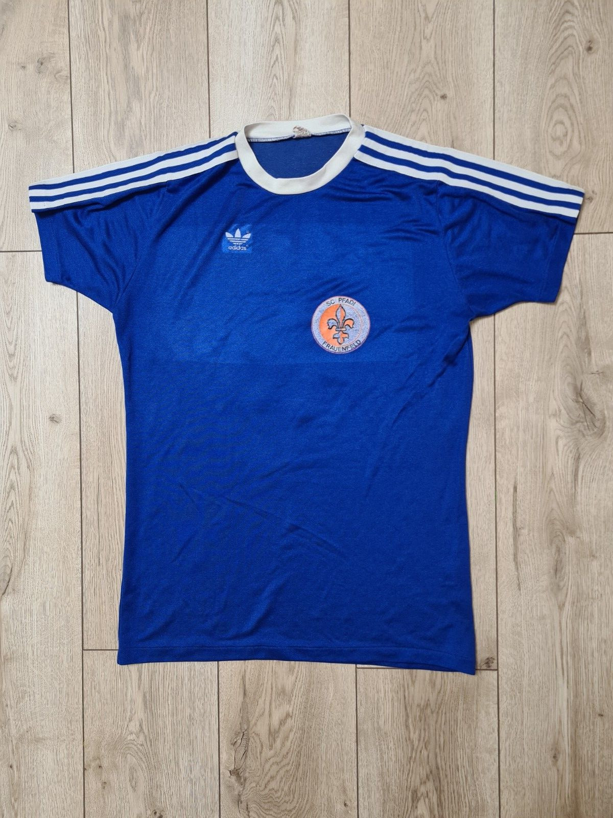 ADIDAS VINTAGE WEST GERMANY 70s 80s FOOTBALL SHIRT SOCCER JERSEY FC FRAUENFELD L