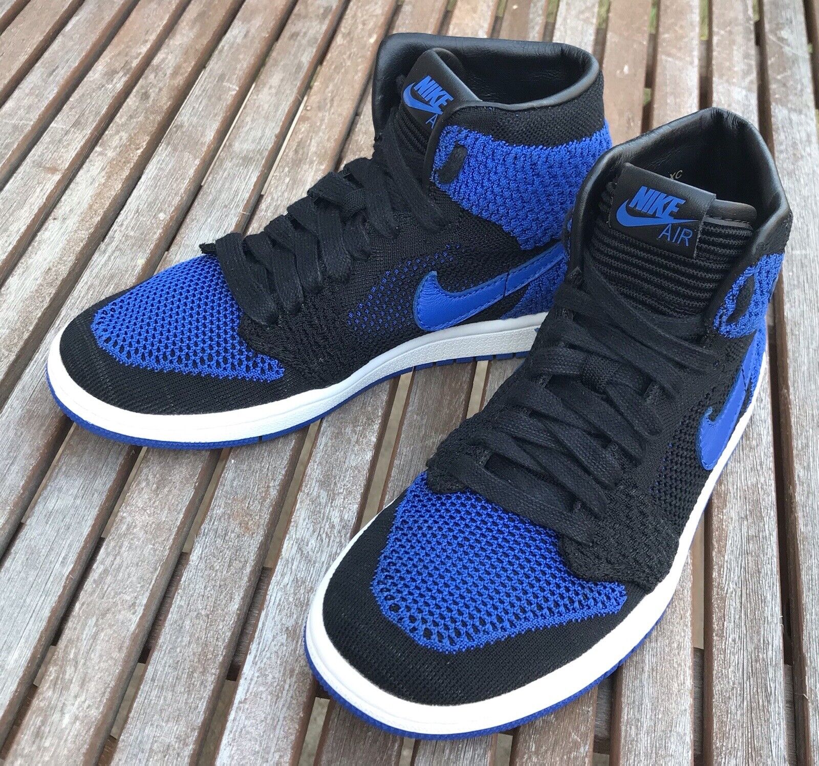 flyknit royal blue jordan 1