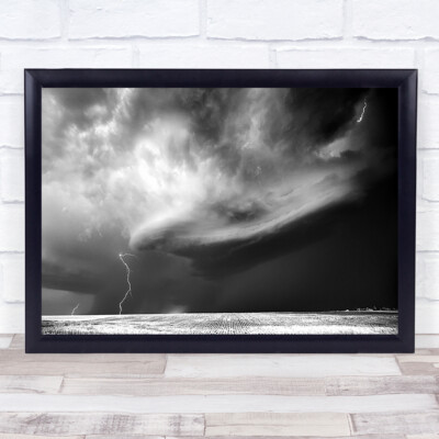 Storm Chasing Thunder Cloud Wolkig Gewitter Himmel Blitz Wandbild Kunstdruck