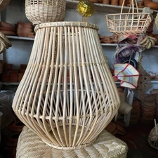 Artisan Crafted: Elevate Your Lighting with a Natural Wicker Lampshade