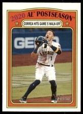 2021 Topps Heritage 2020 AL Postseason: Correa Hits Game 5 Walk-Off PS Houston
