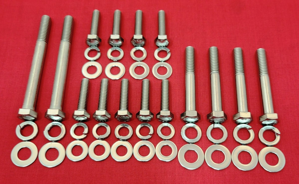 Rogue Bolt Stainless Steel Header Bolt Kit For Pontiac V8 326 350 389 400 421 428 455 HO GTO - View #2
