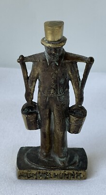 VTG Hummel Hamburg Mors Man Carrying Water Figurine Bronze Made In Germany