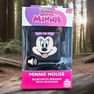 DISNEY Bitty Boomers  MINNIE MOUSE Bluetooth Speaker with Keychain - New