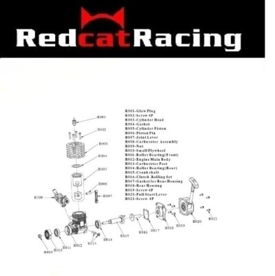 R012 VX Crank Housing Grey body Engine Parts Hi