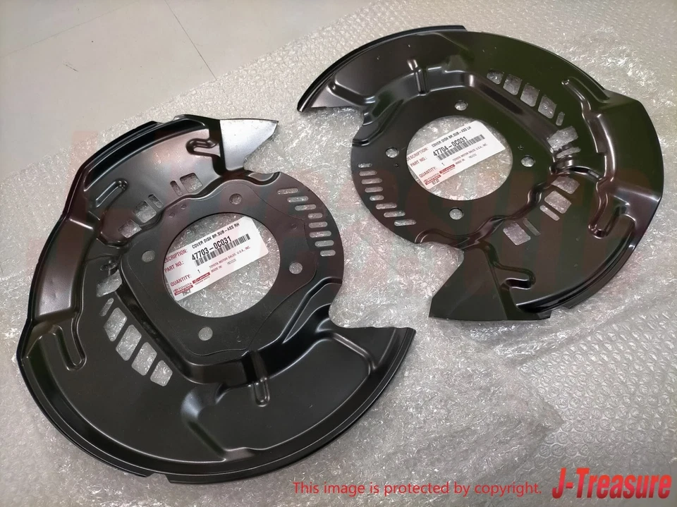 TOYOTA SEQUOIA 08-22 TUNDRA 07-21 Genuine Cover Disc Brake Dust Front Set OEM - Image 4 of 4