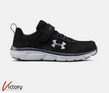 NEW Under Armour Boy's Pre-School Assert 8 AC Running Shoes  3022101-001 Black