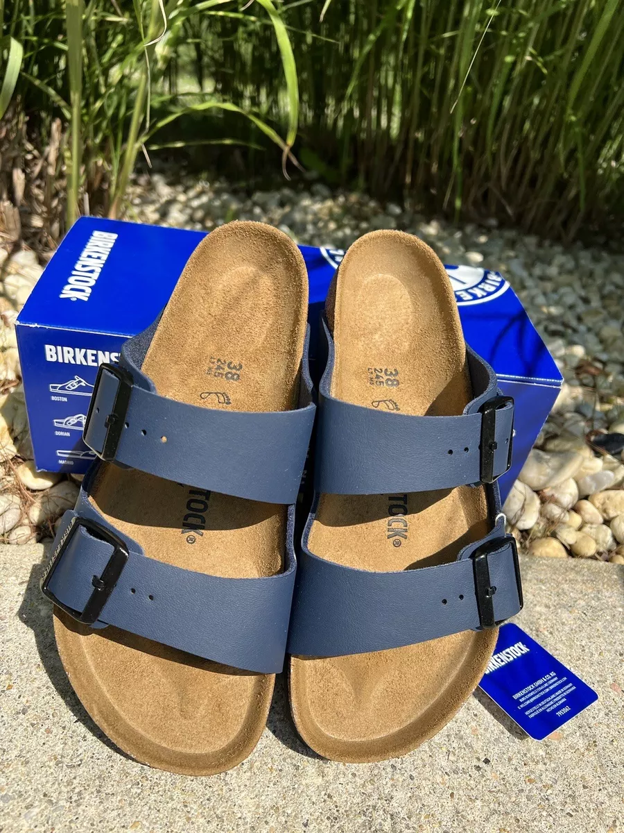 Navy birkenstocks sale