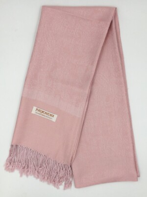 NEW ELEGANT JACQUARD PAISLEY  PASHMINA SCARF/WRAP/SHAWL-- Blush #22
