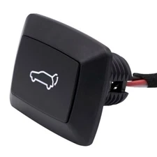 ABS Tailgate Lamp Switch Button Red LED Light Fit for Car Rear Trunk Door Lock  