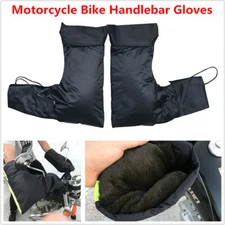 2PCS Motorcycle Bike Handlebar Gloves Hand Muffs Winter Thermal Warm Mitts Cover