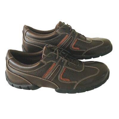 Rockport XCS Men\'s Leather Walking Shoes Brown Size 11.5 Lace Up Two Tone Rockport Eureka Men main image 4