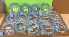 NEW LOT OF 14 Cisco 72-3383-01 RJ-45 to DB-9 F Router Console Cable 6' Blue