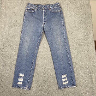 Vintage Levi's 501 80s 90s Distressed 36x32 (34x30) Made In USA | eBay