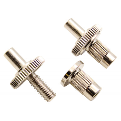 Bridge Post, For Nashville Bridges, Plated Brass, USA, Nickel, Package of 2