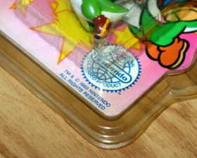 Nintendo SNES NES Super Mario World Mario & Yoshi 1993 figura rara llavero