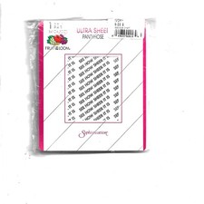 New Fruit of the Loom Ultra Sheer Pantyhose Sandalfoot Size B Ivory