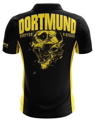 Dortmund Fan Polo Shirt Fußball Fanshirt Broshirts