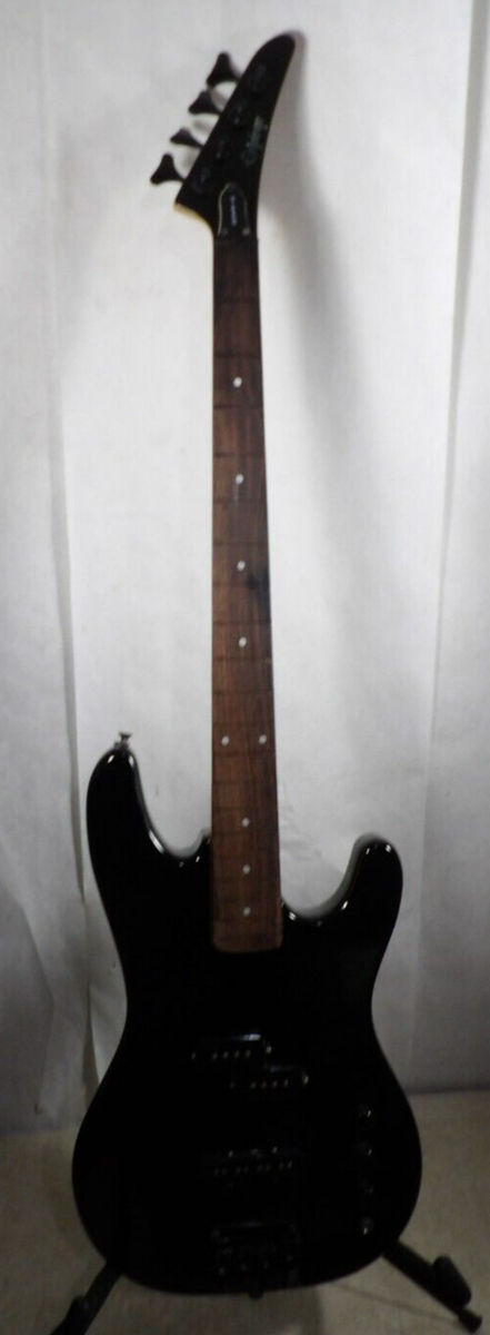 Vintage 1990s Epiphone Power Bass Guitar Black Frets Removed MIK