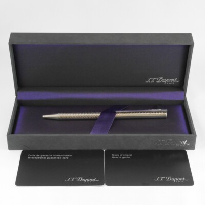 S.T. Dupont Classic 2 Silver Plated Snake Ballpoint Pen with Box
