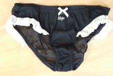 Rigby & Peller One size Luxury Knickers Panties Briefs  sheer Black RRP £20