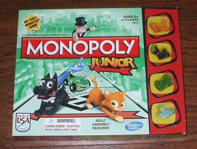 MONOPOLY Junior Game by Parker Brothers Complete 