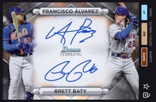 DIGITAL CARD, TOPPS Bunt 23 BRETT BATY & FRANCISCO ALVAREZ ICONIC DUAL SIG, METS